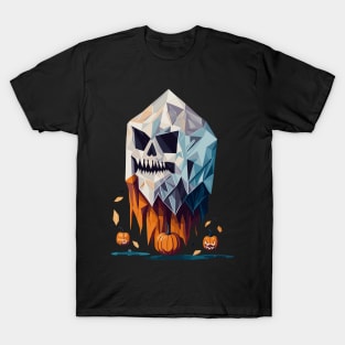 Geometric Halloween Ghost T-Shirt